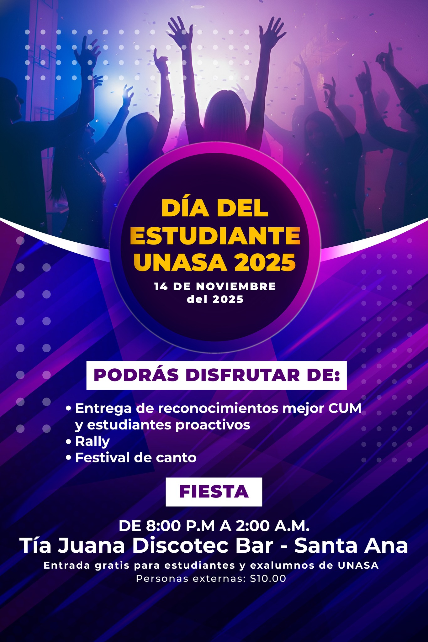 🎉 ¡Celebra el Día del Estudiante UNASA 2025! 🎉