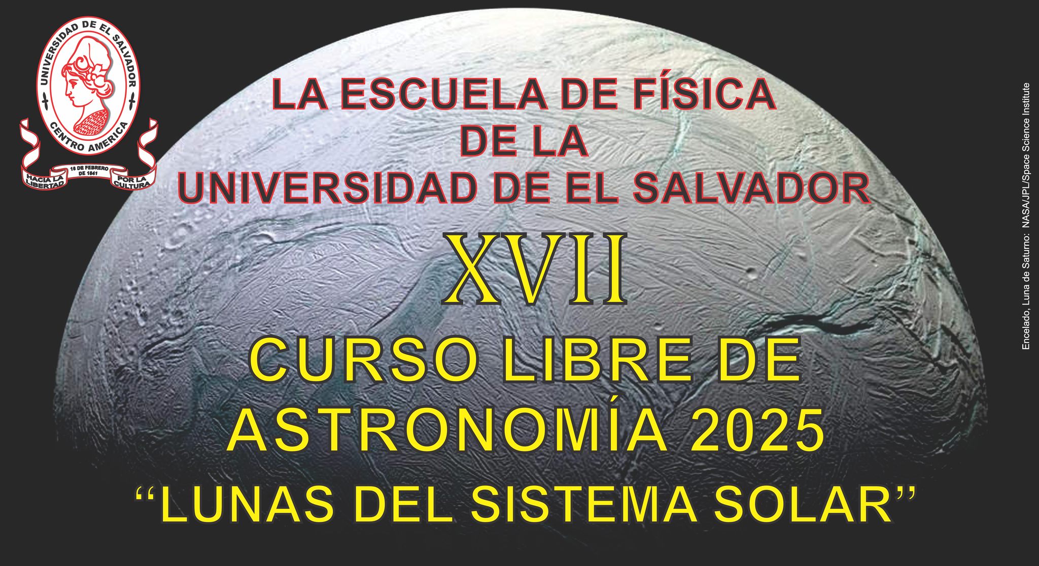 XVHI CURSO LIBRE DE ASTRONOMIA 2025 "LUNAS DEL SISTEMA SOLAR"