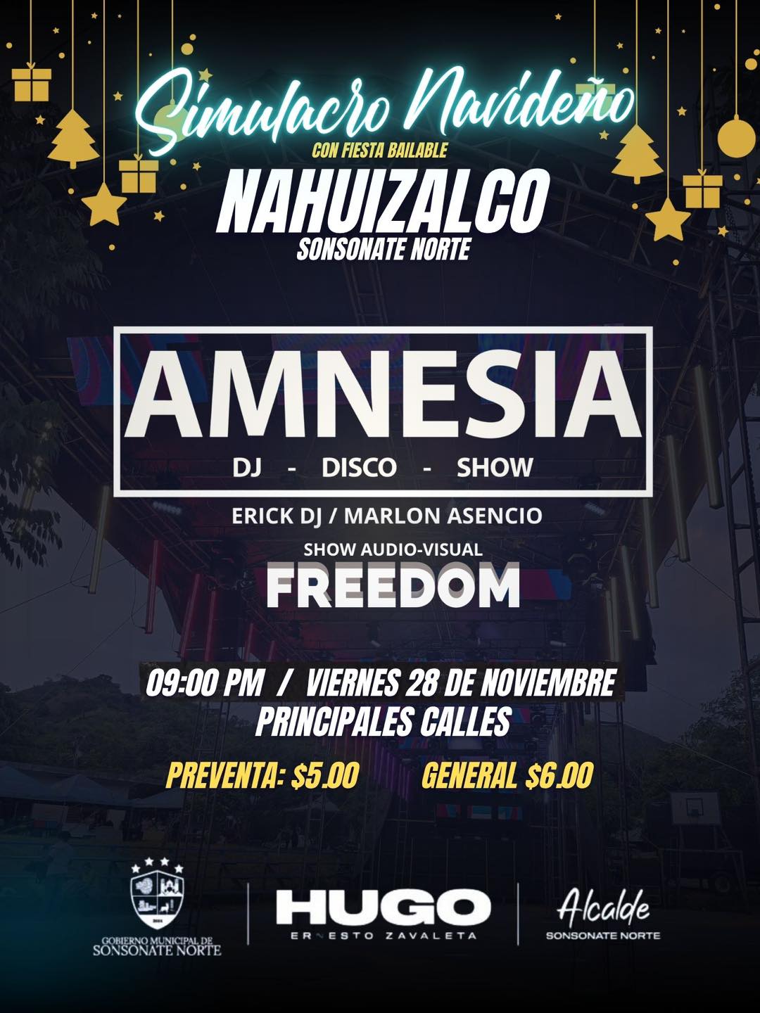 Simulacro Navideño con Fiesta Bailable 🎄✨