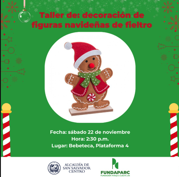 Taller de: decoración de figuras navideñas de fieltro