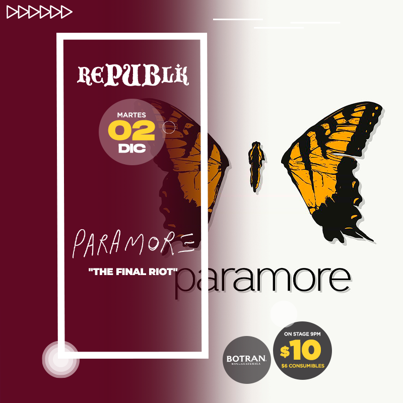 🎸 PARAMORE TRIBUTO: THE FINAL RIOT 🦋