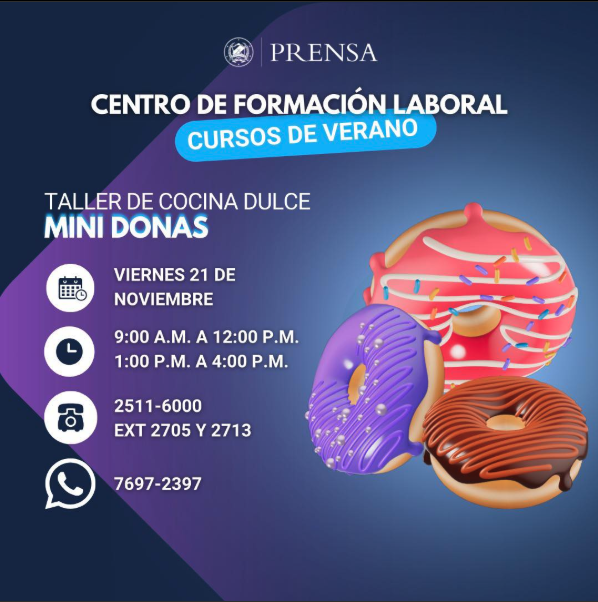 TALLER DE COCINA DULCE MINI DONAS