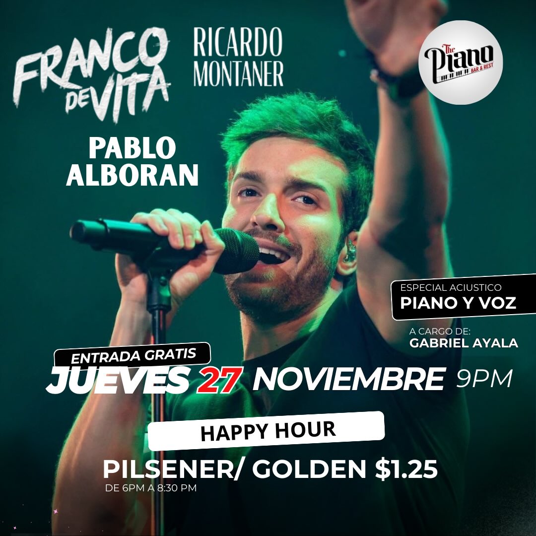 Tributo a Franco de Vita, Ricardo Montaner y Pablo Alborán