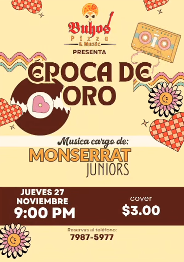 🎶✨ ¡Noche de recuerdos en Buhos Pizza & Music! ✨🎶