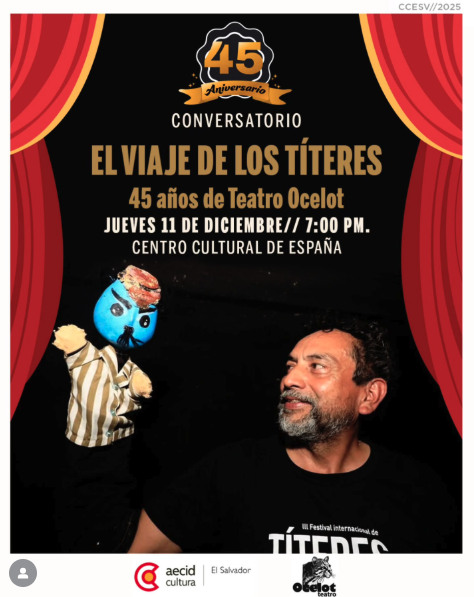  Conversatorio «El viaje de los títeres. 45 años de Teatro Ocelot»