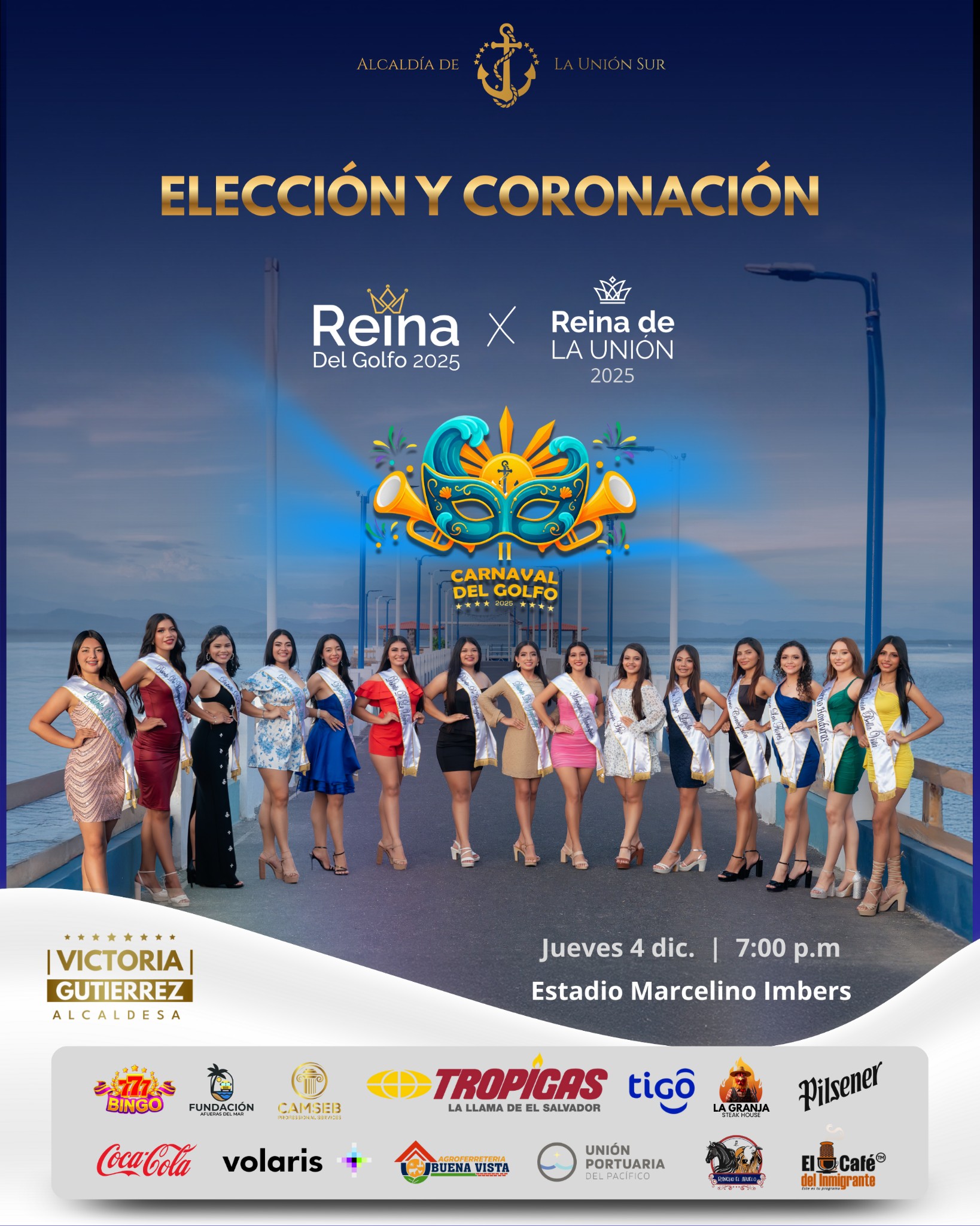 👑Elección y Coronación de la Reina de las Fiestas Patronales de La Unión.