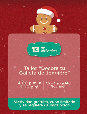 Taller "Decora tu Galleta de Jengibre"