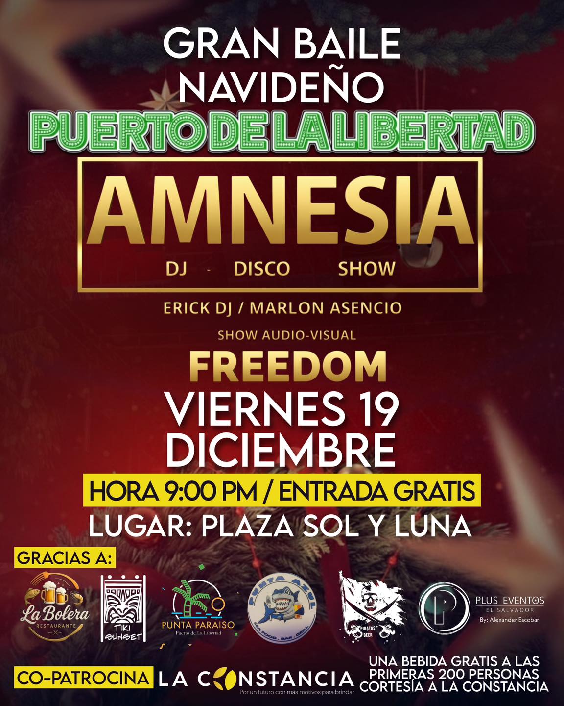 🎄 GRAN BAILE NAVIDEÑO EN PUERTO DE LA LIBERTAD 🎶