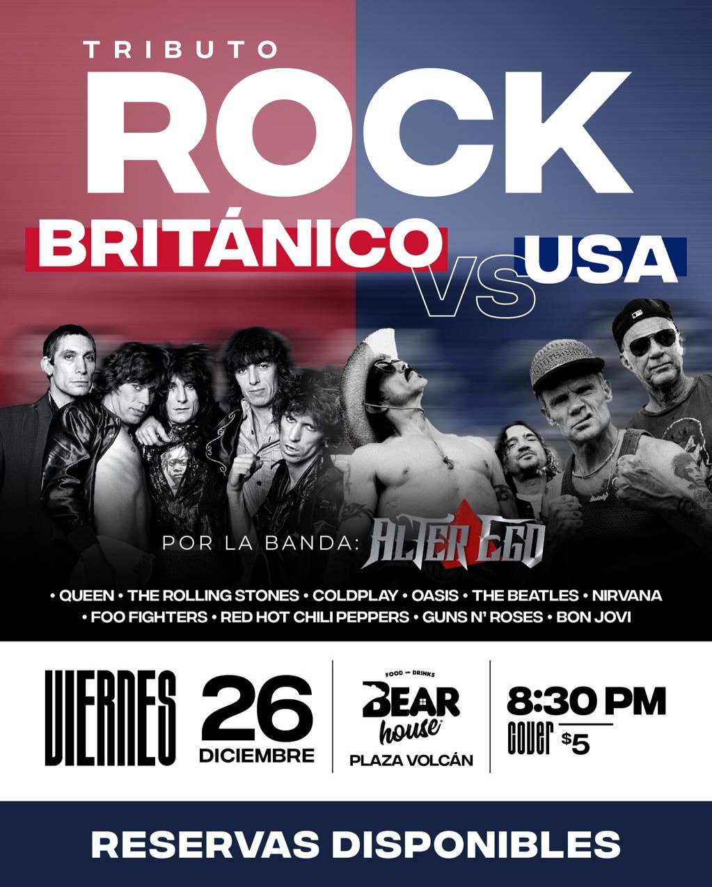 🎸 ¡Batalla de Titanes del Rock! 🇬🇧🇺🇸