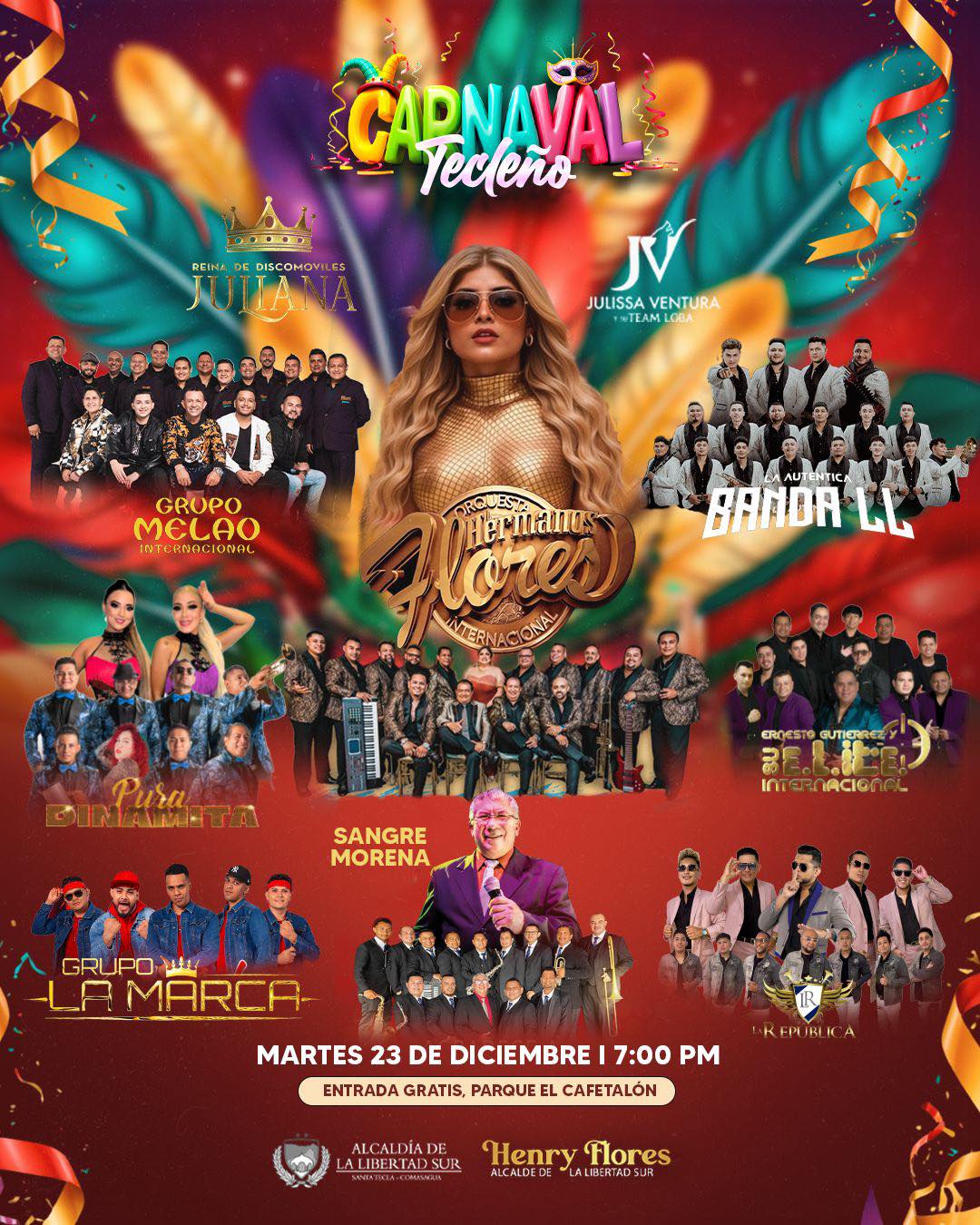 🎭✨ ¡El Carnaval Tecleño! 🎶🔥