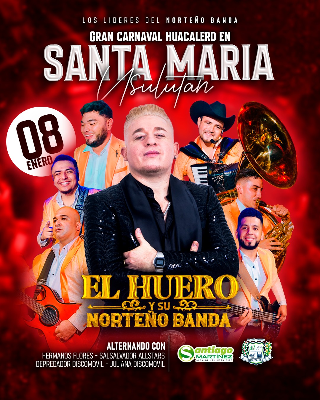 🎉 ¡Gran Carnaval Huacalero en Santa María, Usulután! 🎉