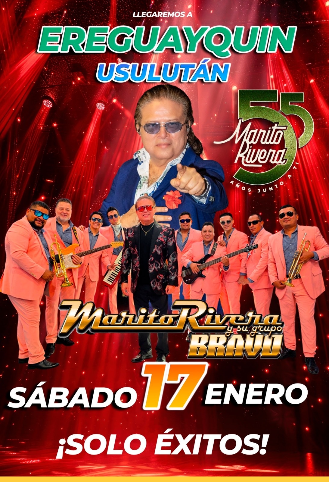 Concierto de Marito Rivera y su Grupo Bravo 🎺