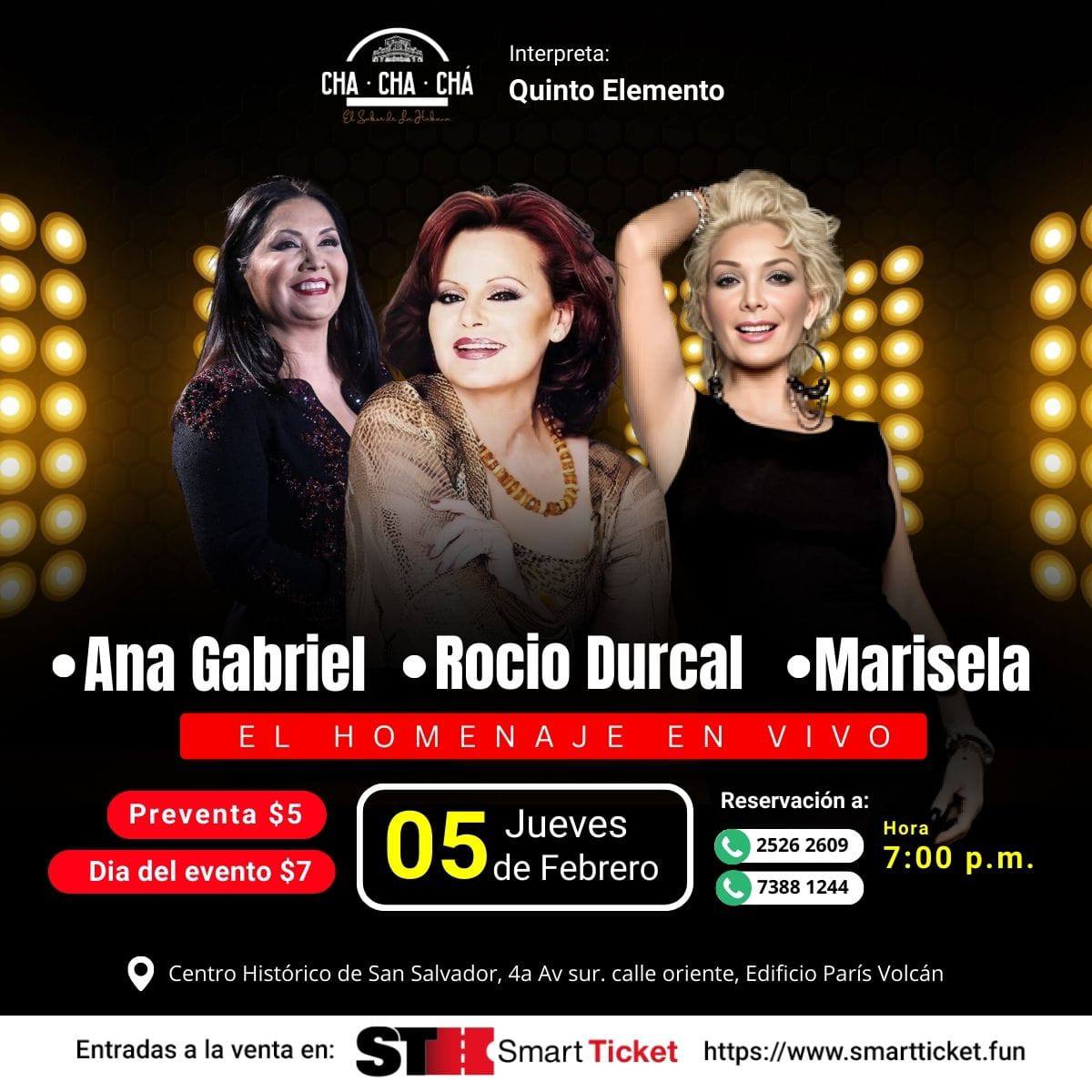 El Homenaje a Ana Gabriel, Rocío Dúrcal y Marisela 