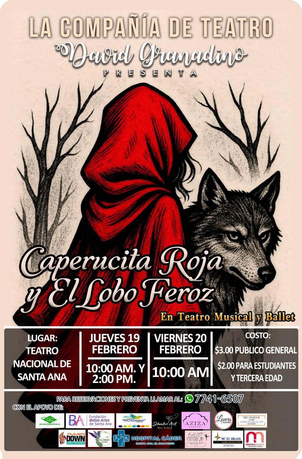Teatro: Caperucita Roja Y El Lobo Feroz