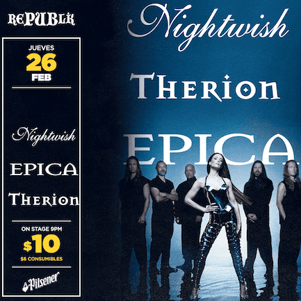 Tributo a Nightwish • Epica • Therion 