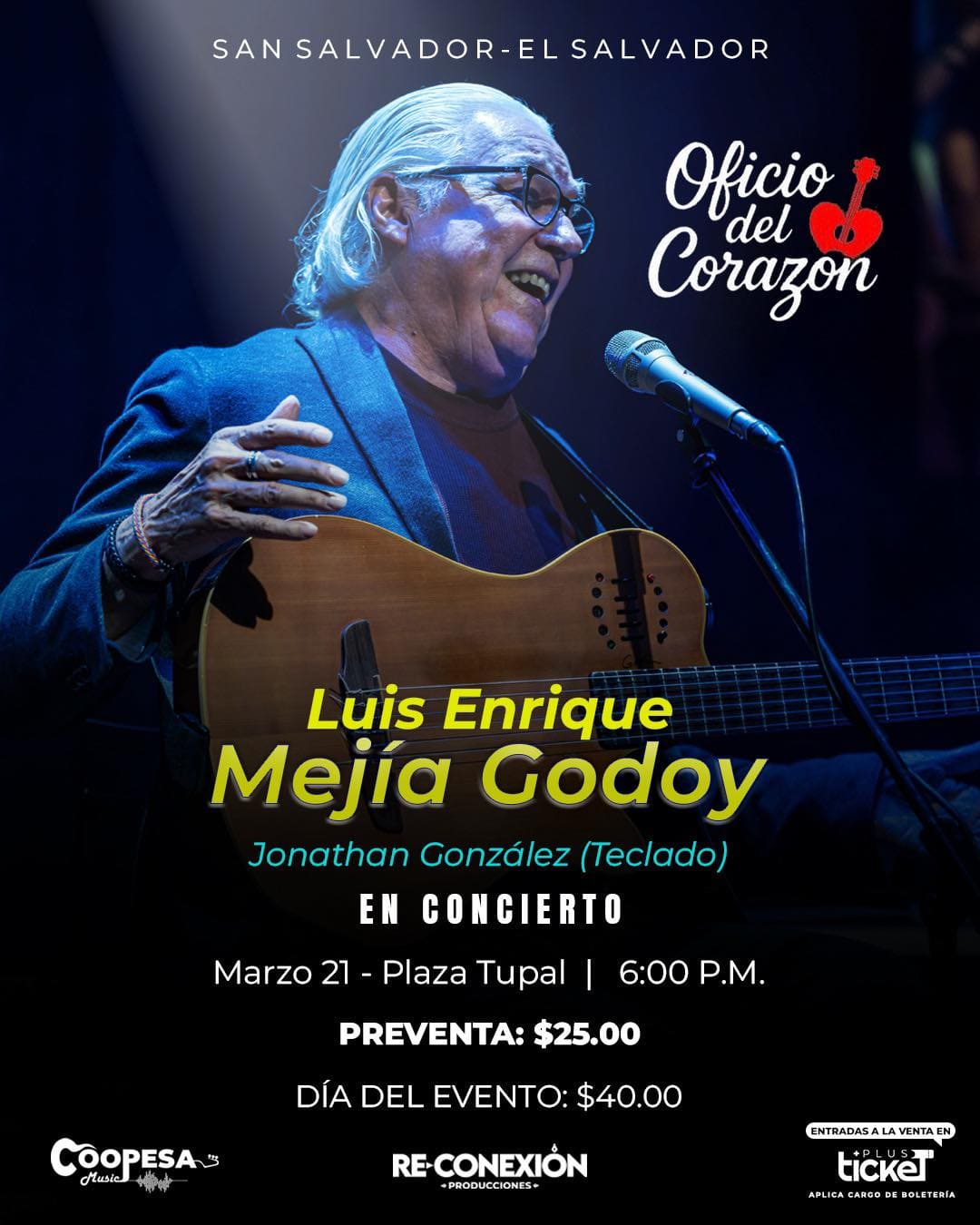 Concierto de Luis Enrique Mejía Godoy En El Salvador 