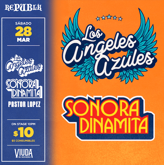 Tributo a Los Angeles Azules, Pastor Lopez y Sonora Dinamita  