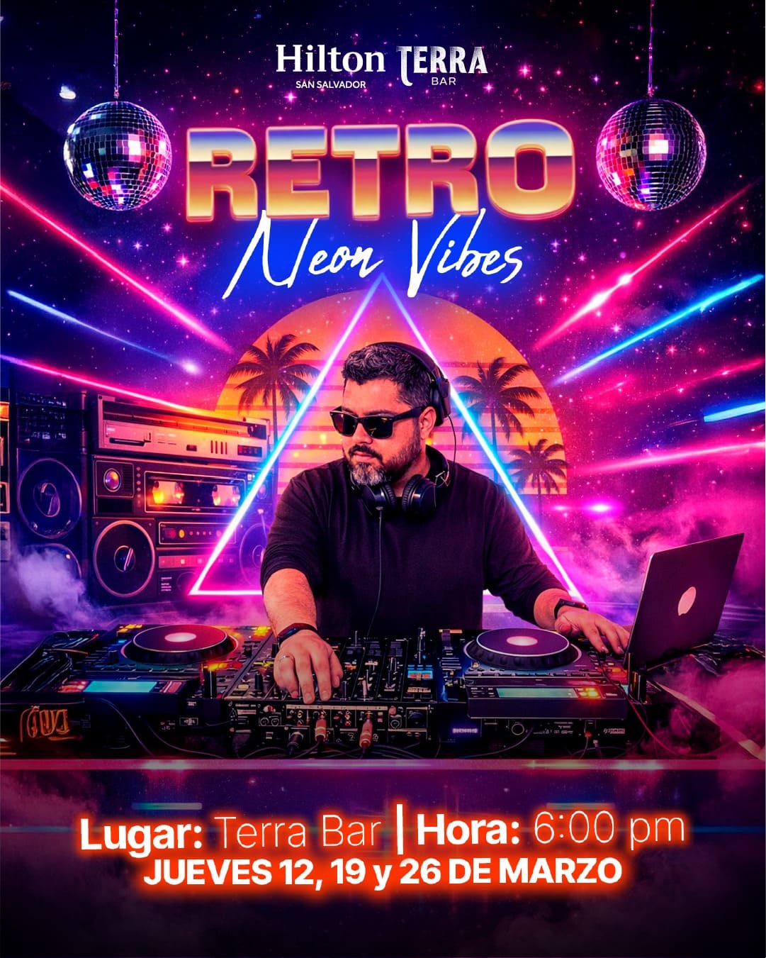 ✨🎶 Retro Neon Vibes 🎶✨