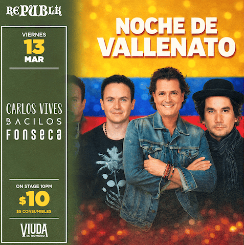 Tributo a Carlos Vives, Bacilos y Fonseca 