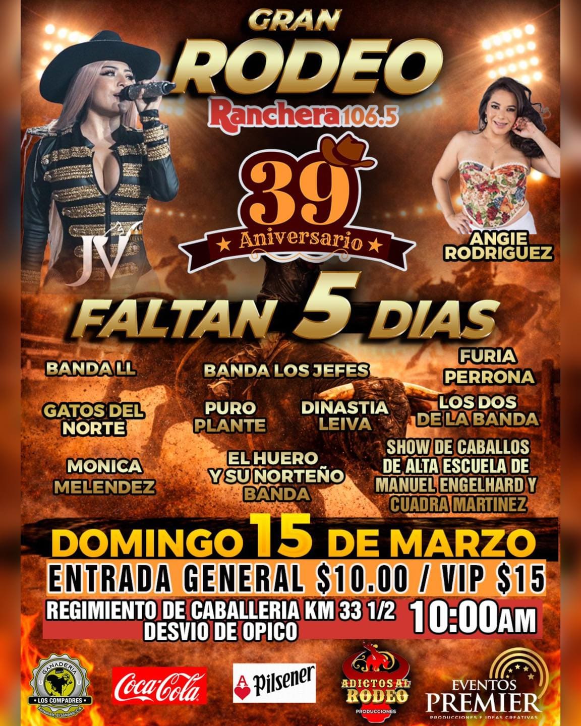 🎉 ¡Gran Rodeo – 39 Aniversario de Ranchera 106.5! 🎉