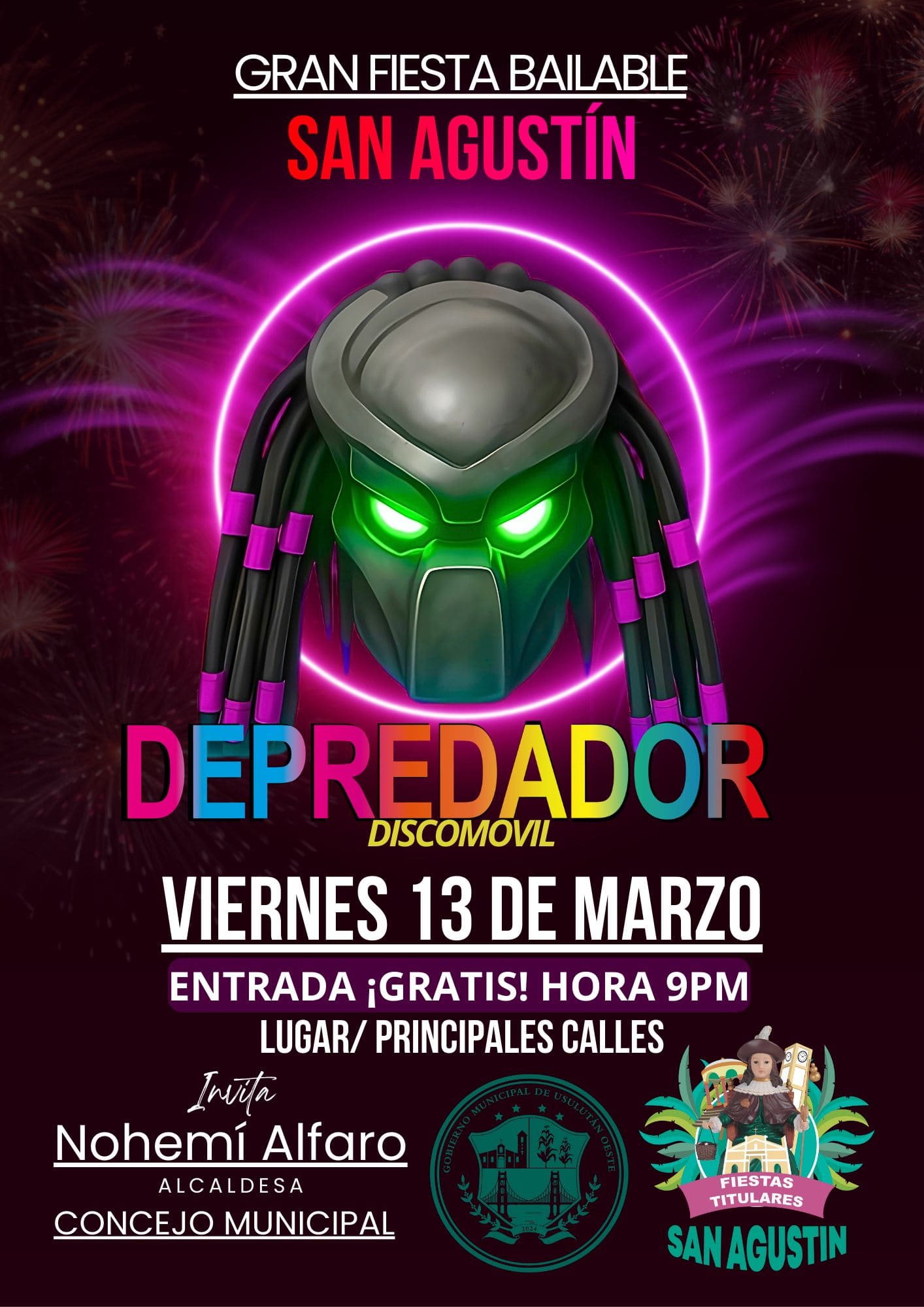 🎉 GRAN FIESTA BAILABLE – SAN AGUSTÍN 🎶