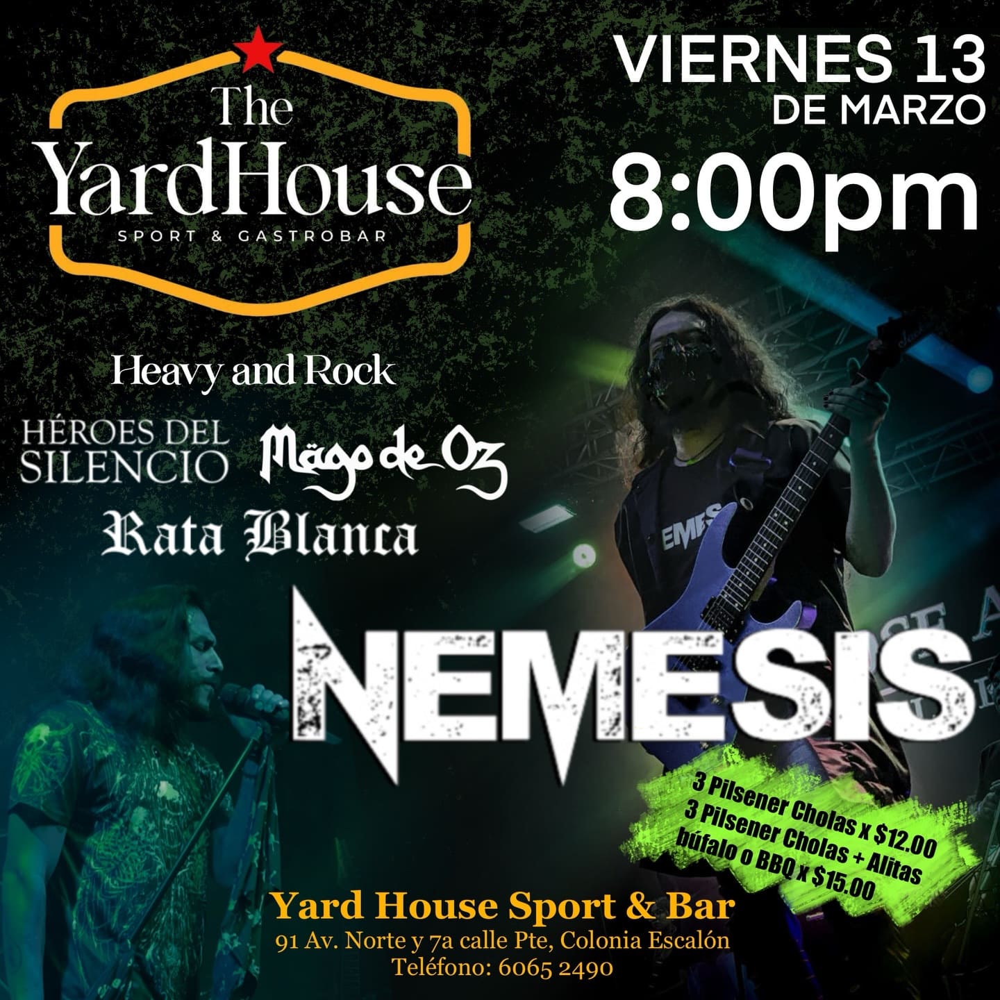 🎸🔥 Noche de Heavy & Rock 🔥🎸