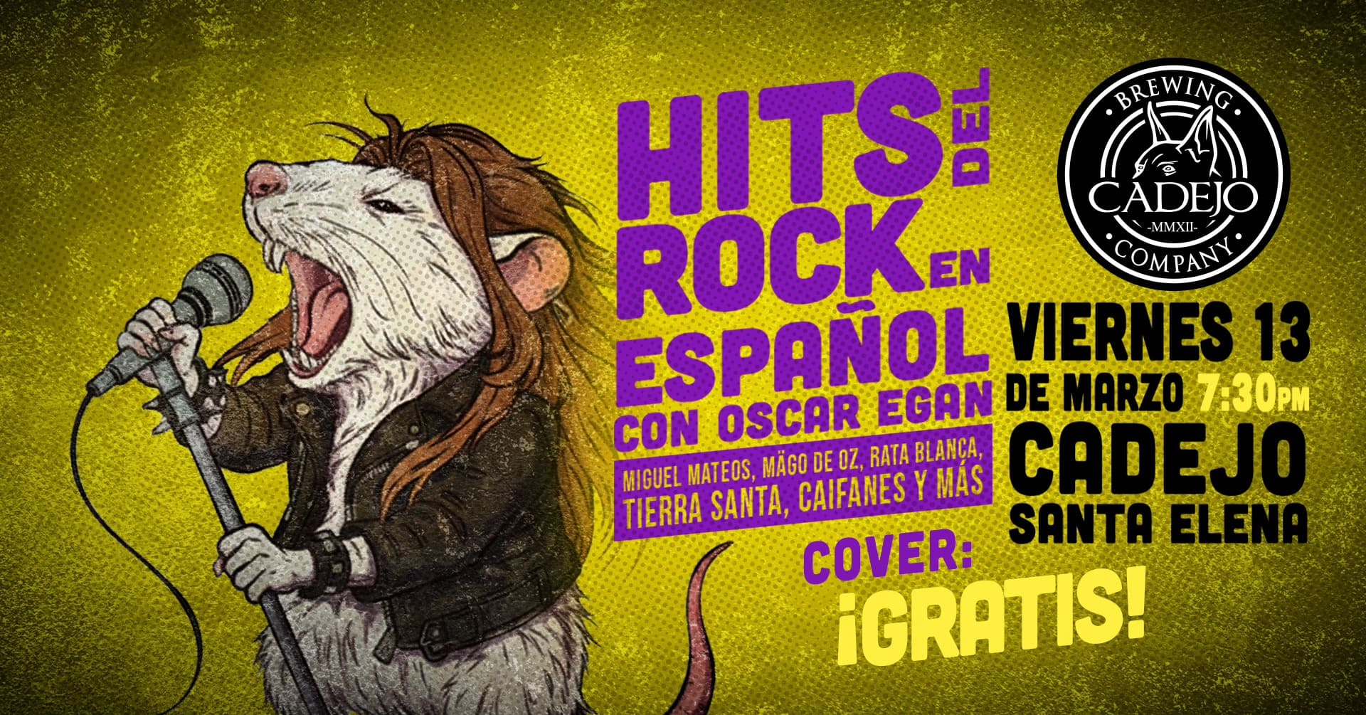 🎸 HITS DEL ROCK EN ESPAÑOL CON OSCAR EGAN 🎸