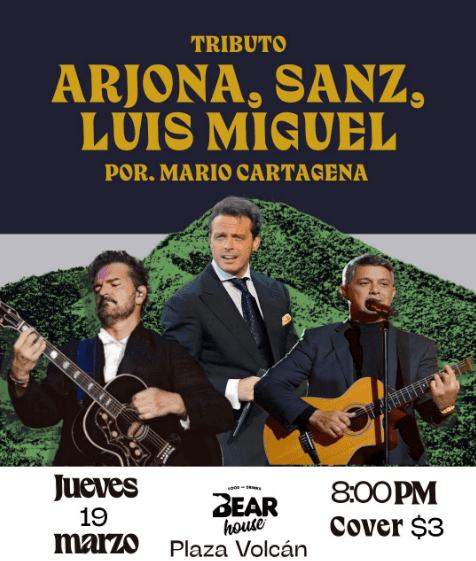 🎶✨ Noche de Tributo a Luis Miguel, Arjona y Sanz✨🎶