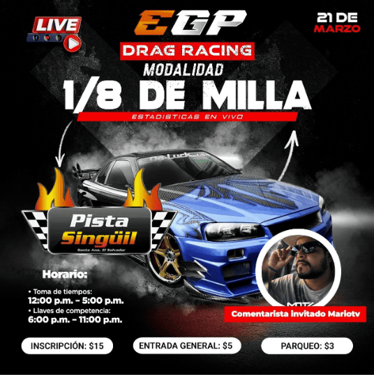 🏁 EGP DRAG RACING – 1/8 DE MILLA