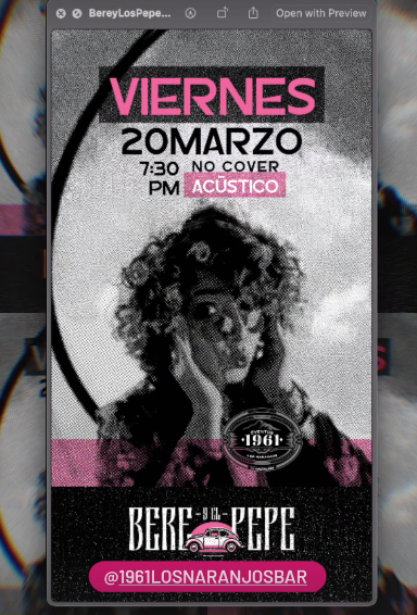 Noche acústica en 1961 ✨🎶