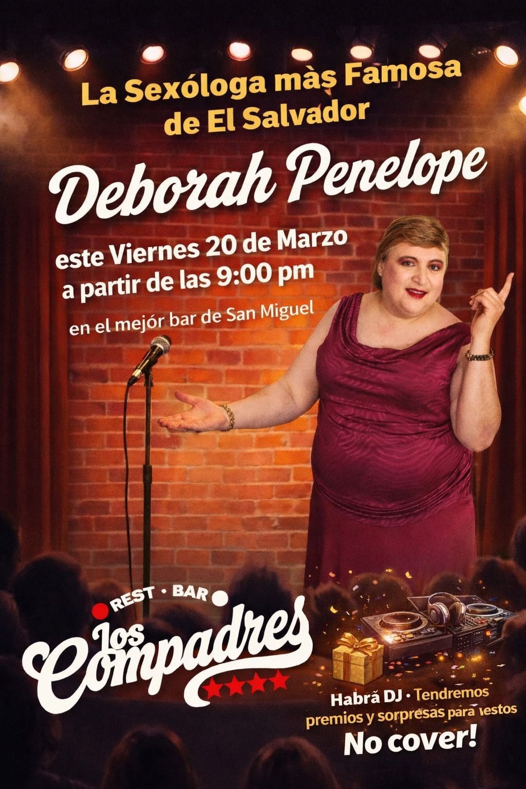 Show De Deborah Penelope En Los Compadres Bar