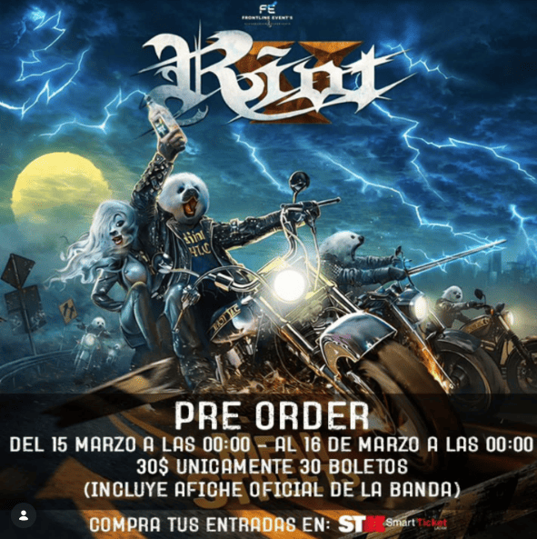 Concierto De Riot V En El Salvador 2026