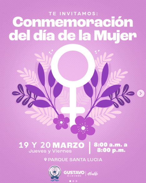 Conmemoración del día de la Mujer