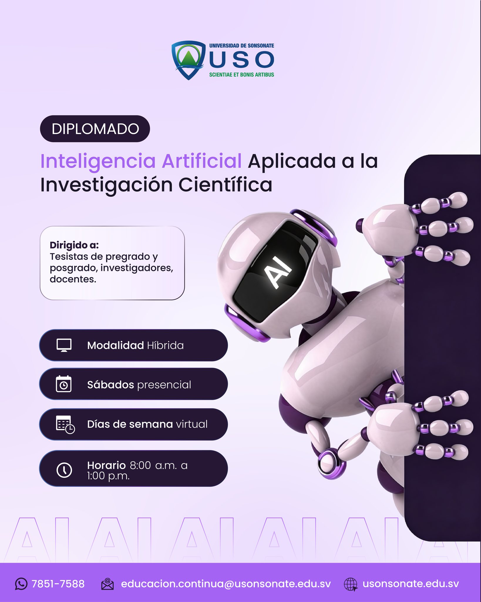 Diplomado: Inteligencia Artificial Aplicada a la Investigación Científica
