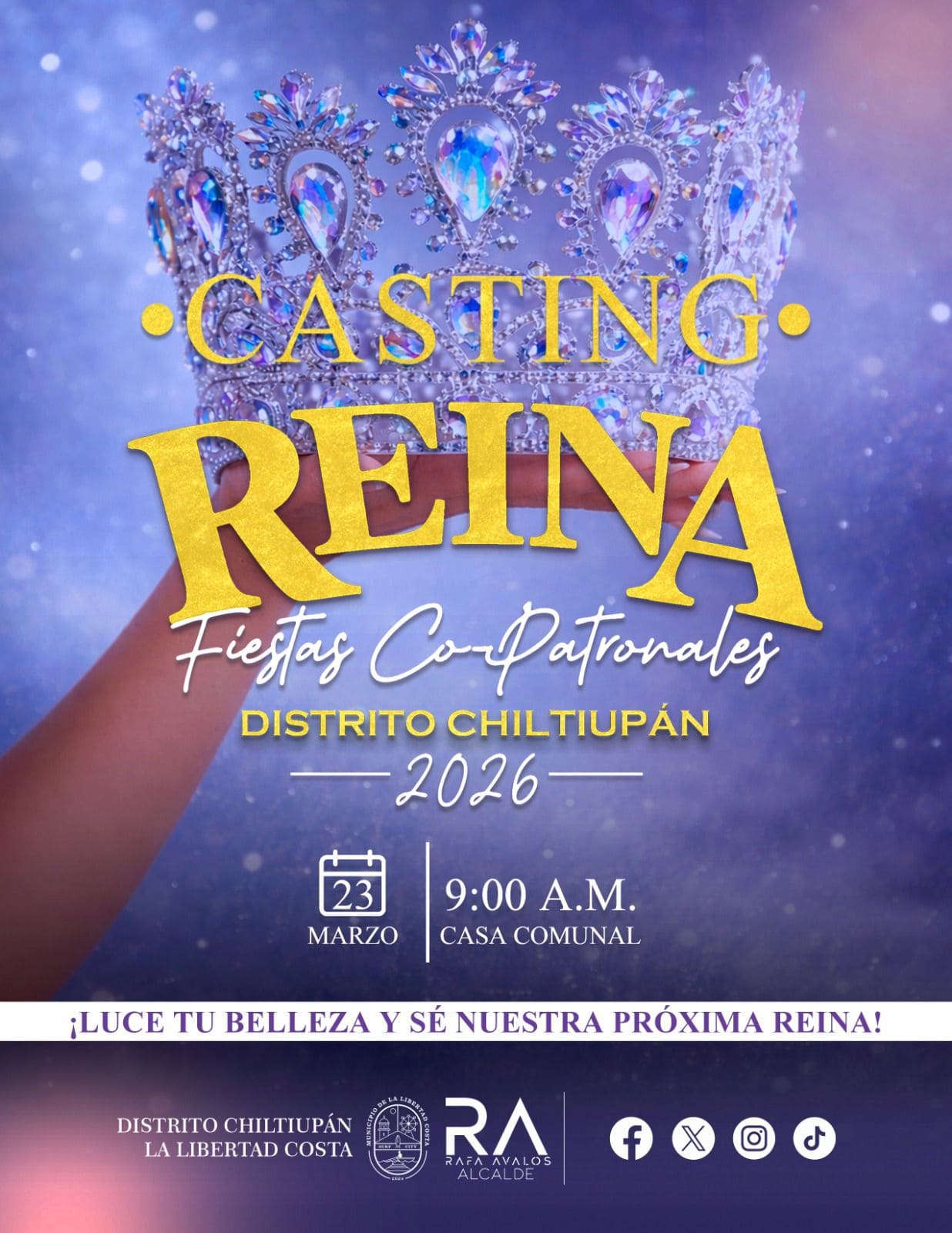 🌟 CASTING REINA – Fiestas Co-Patronales 2026 🌟