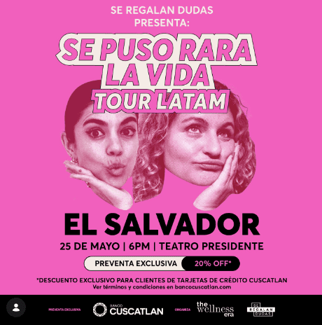 Se Regalan Dudas Tour “Se puso rara la vida” En El Salvador 2026