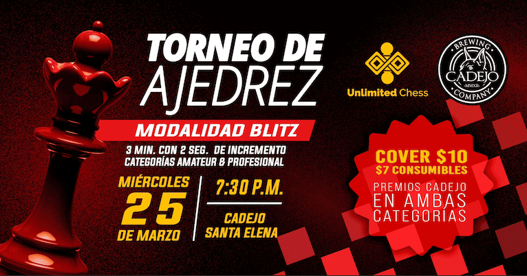 ♟️ TORNEO DE AJEDREZ - MODALIDAD BLITZ ♟️