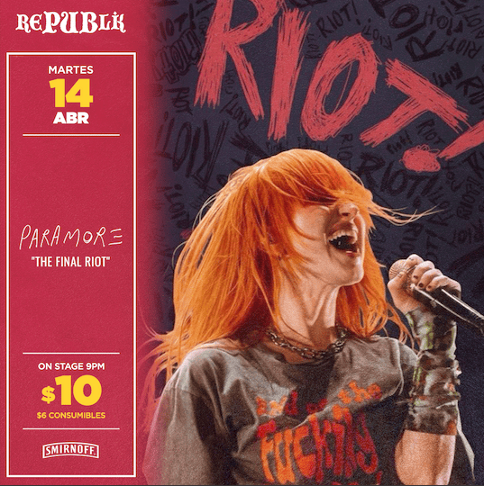 Especial Paramore «The Final Riot» 