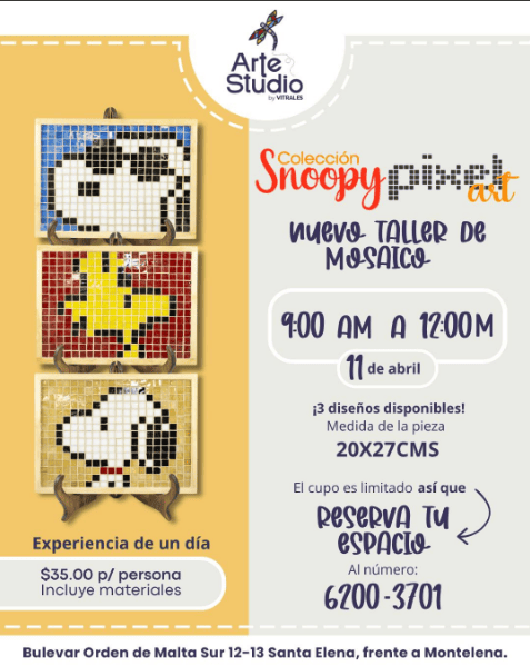 Colección De Snoopy Pixel Art