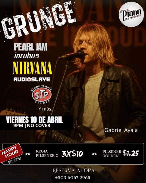 Noche De Grunge En The Piano Bar