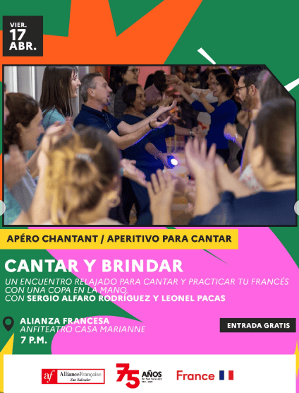 Aperitivo Para Cantar En La Alianza Francesa