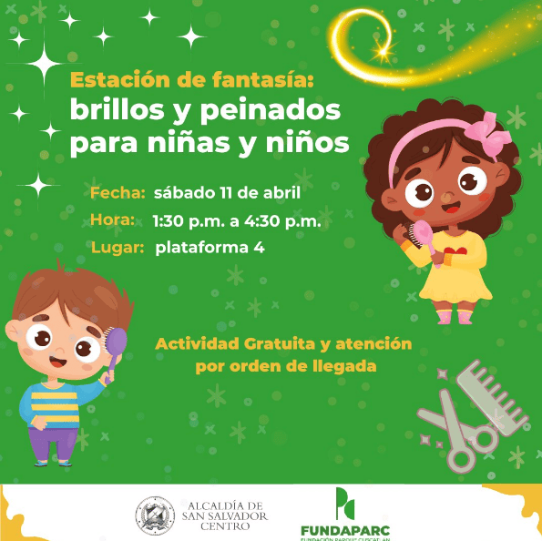 Estación De Fantasía: Brillos Y Peinados Para Niñas Y Niños