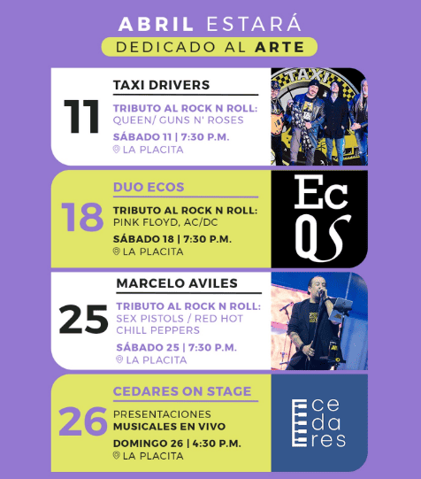 Tributo Al Rock + Presentación Musical De CEDARES