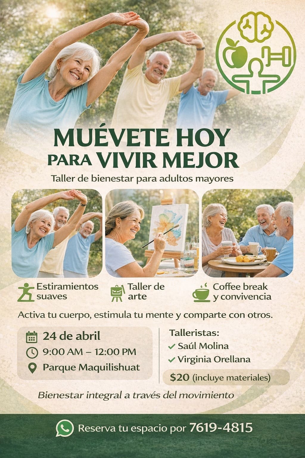 Taller De Bienestar Para Adultos Mayores