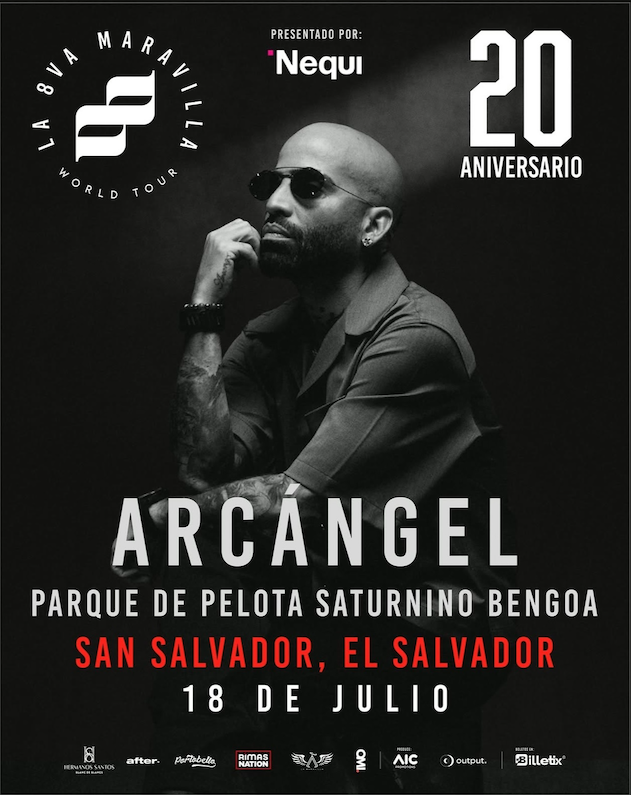 image of Concierto De Arcángel En El Salvador 2026❤️‍🔥
