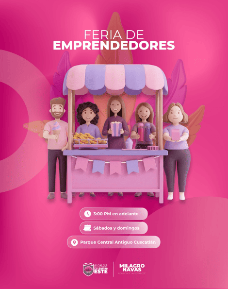 Feria de Emprendedores en el Parque Central! 🛍️