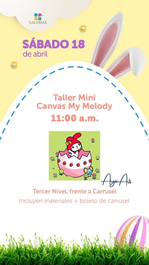 Taller Mini Canvas My Melody