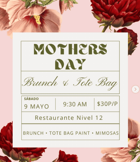 Mother’s Day Brunch & Tote Bag Painting ✨