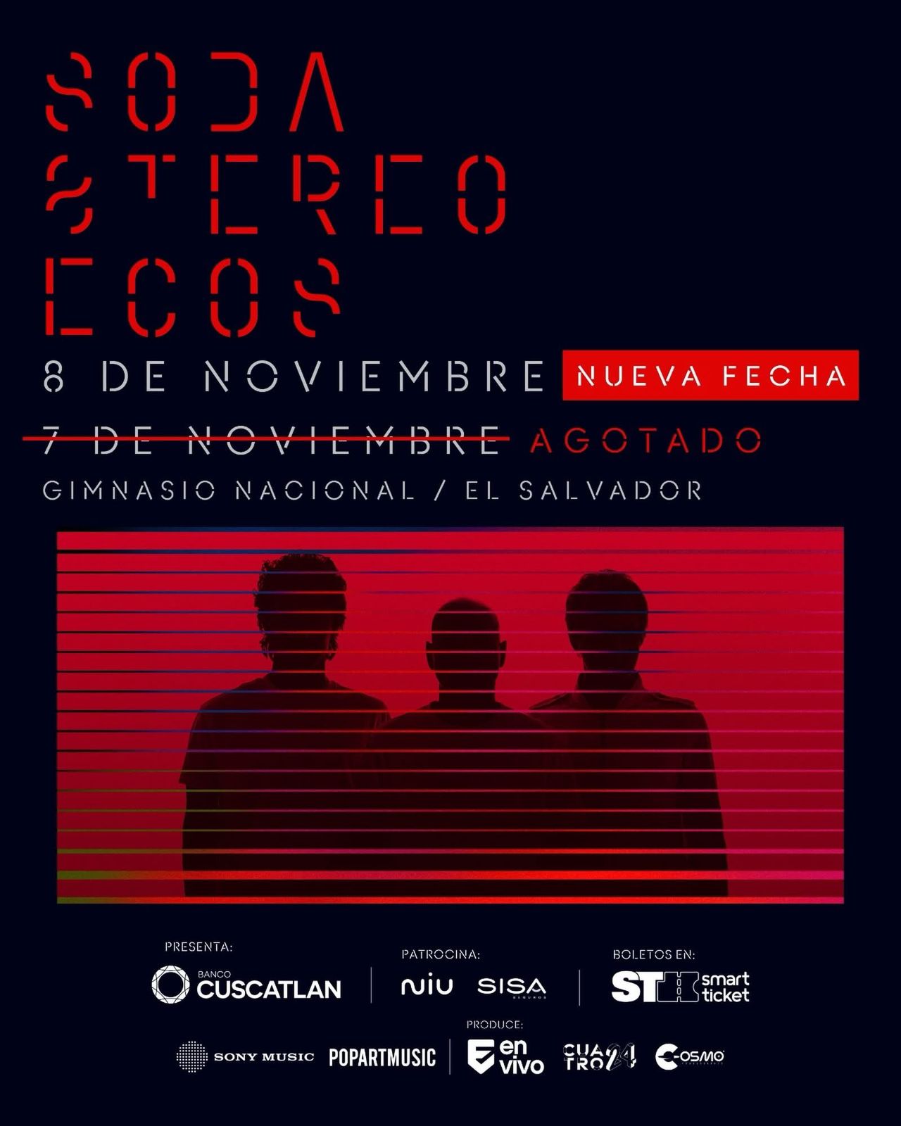 image of Concierto De Soda Stereo En El Salvador 2026 🤯❤️‍🔥